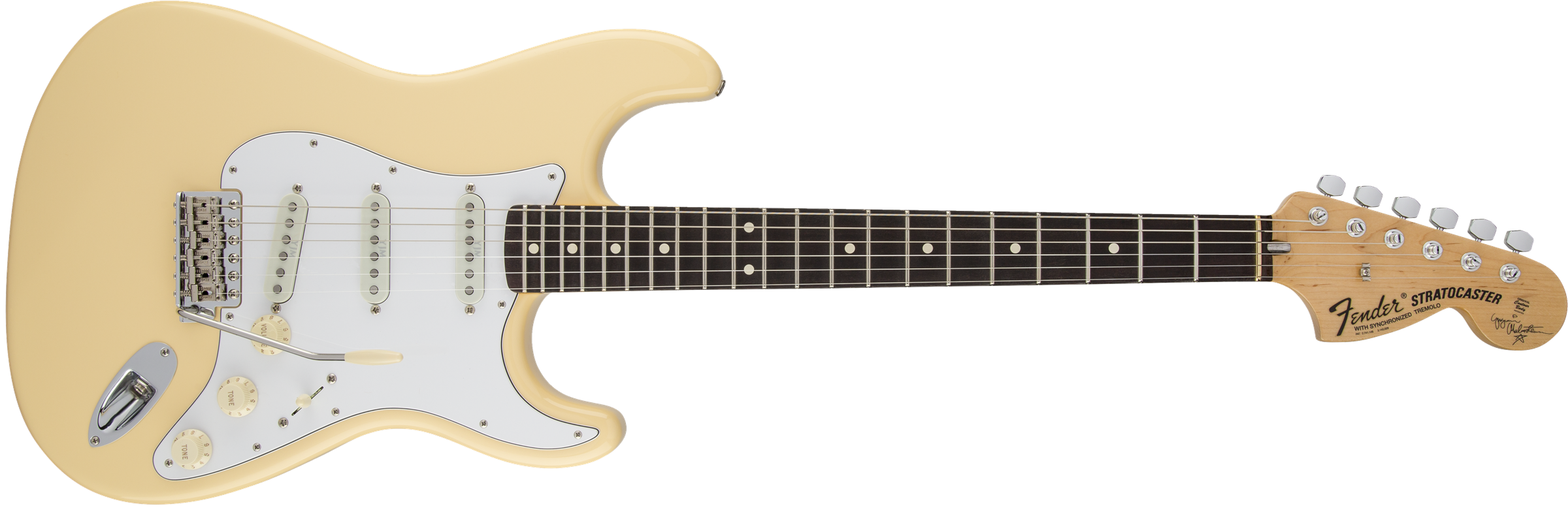 Yngwie Malmsteen Stratocaster®, Scalloped Rosewood Fingerboard, Vintage White