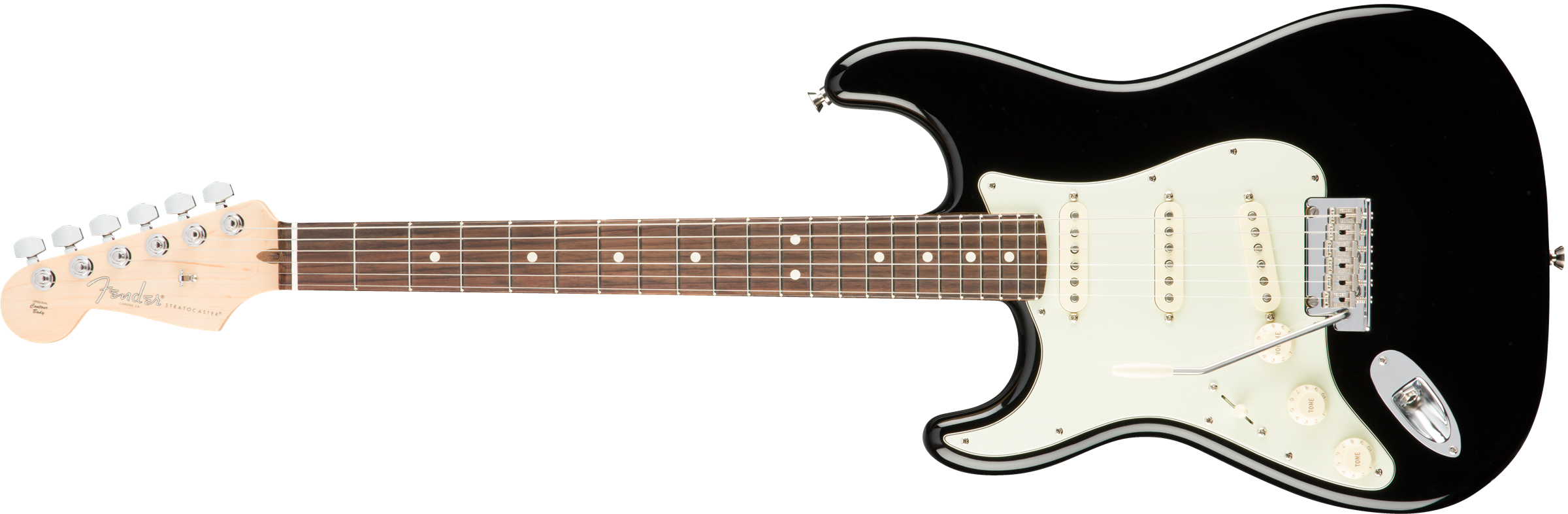 American Pro Stratocaster® Left-Hand, Rosewood Fingerboard, Black