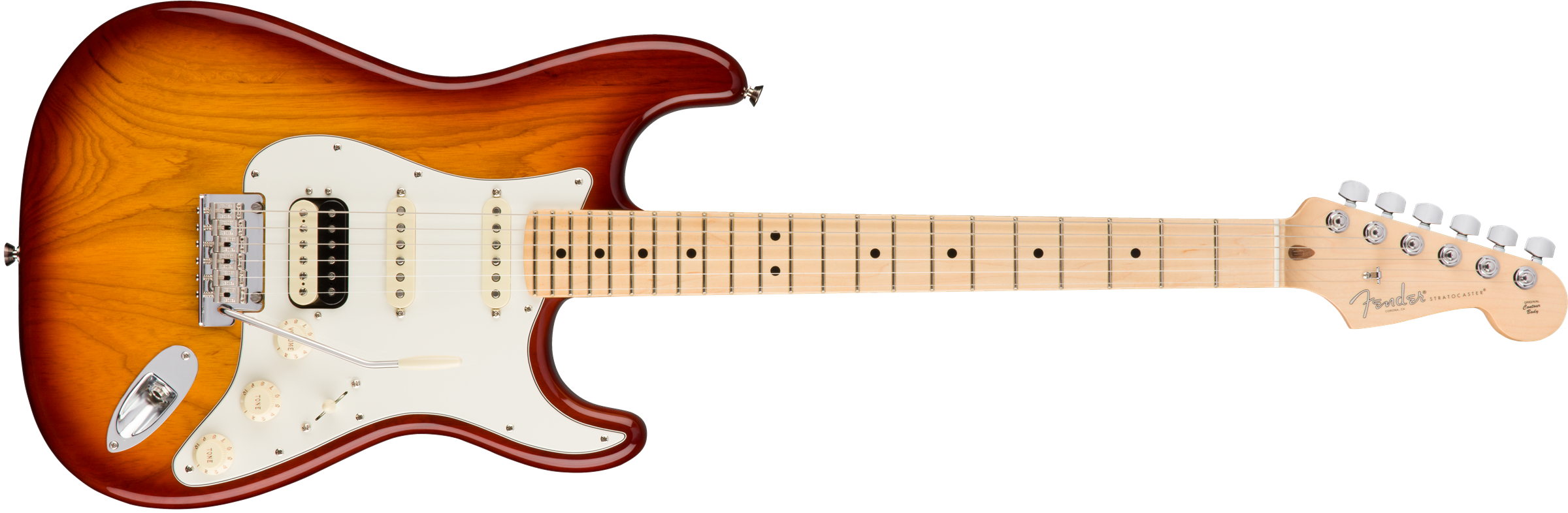 American Pro Stratocaster® HSS ShawBucker™, Maple Fingerboard, Antique Olive