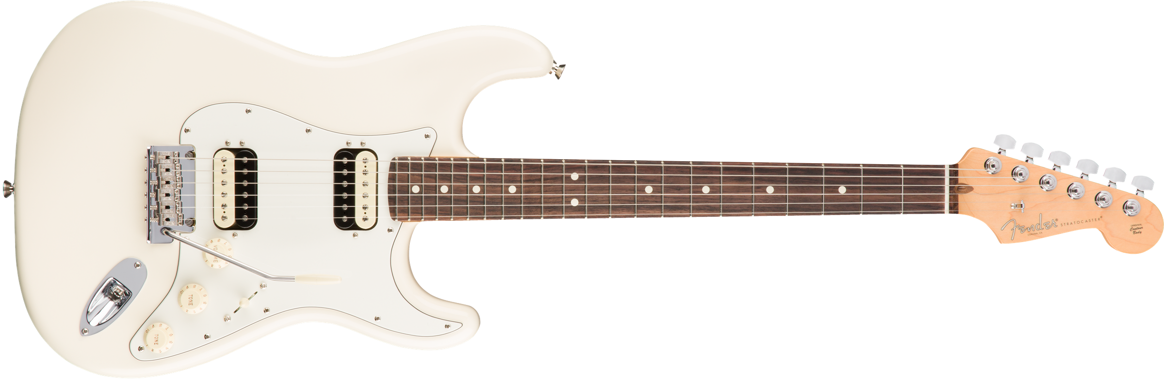 American Pro Stratocaster® HH ShawBucker™, Rosewood Fingerboard, Olympic White