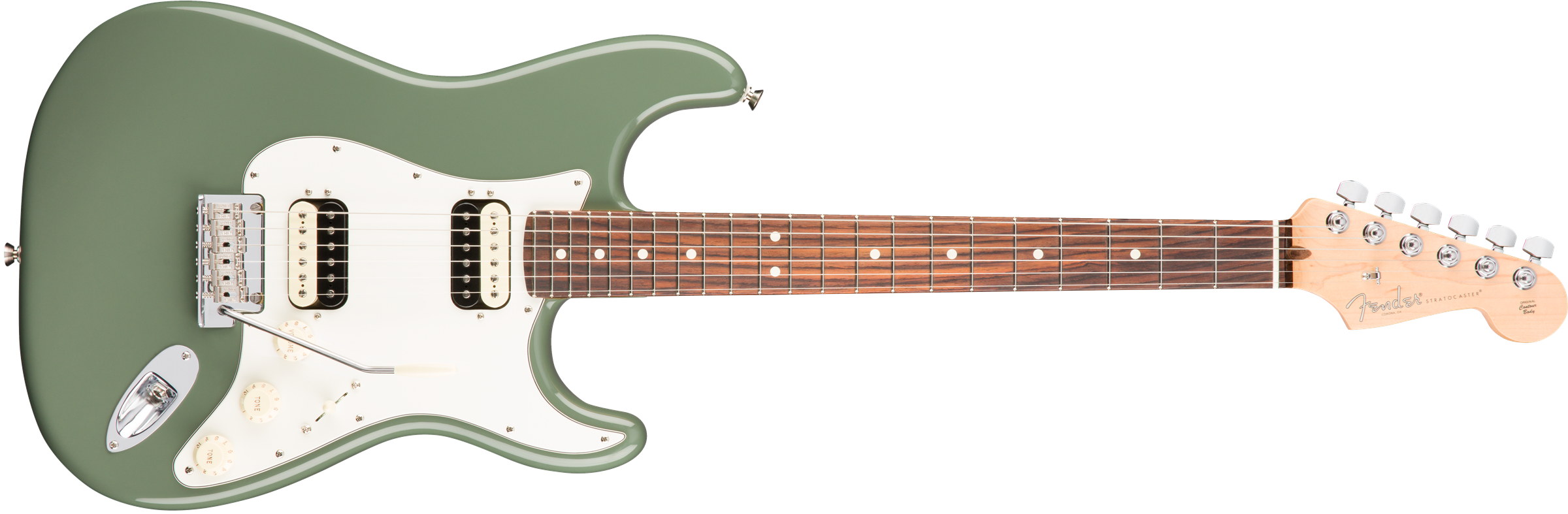 American Pro Stratocaster® HH ShawBucker™, Rosewood Fingerboard, Olympic White