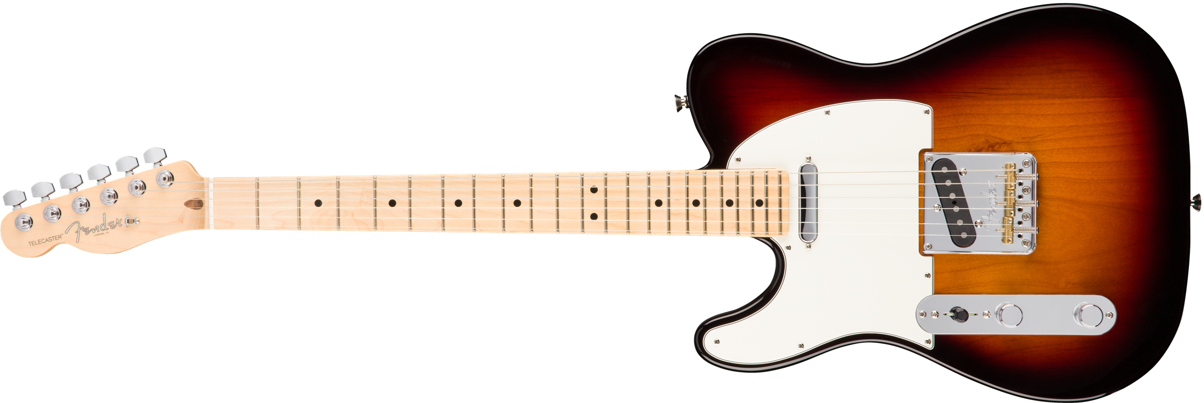 American Pro Telecaster® Left-Hand, Maple Fingerboard, 3-Color Sunburst