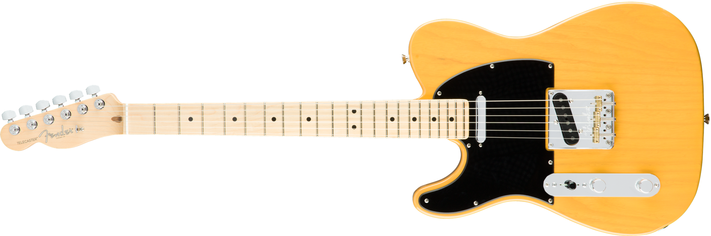 American Pro Telecaster® Left-Hand, Maple Fingerboard, 3-Color Sunburst