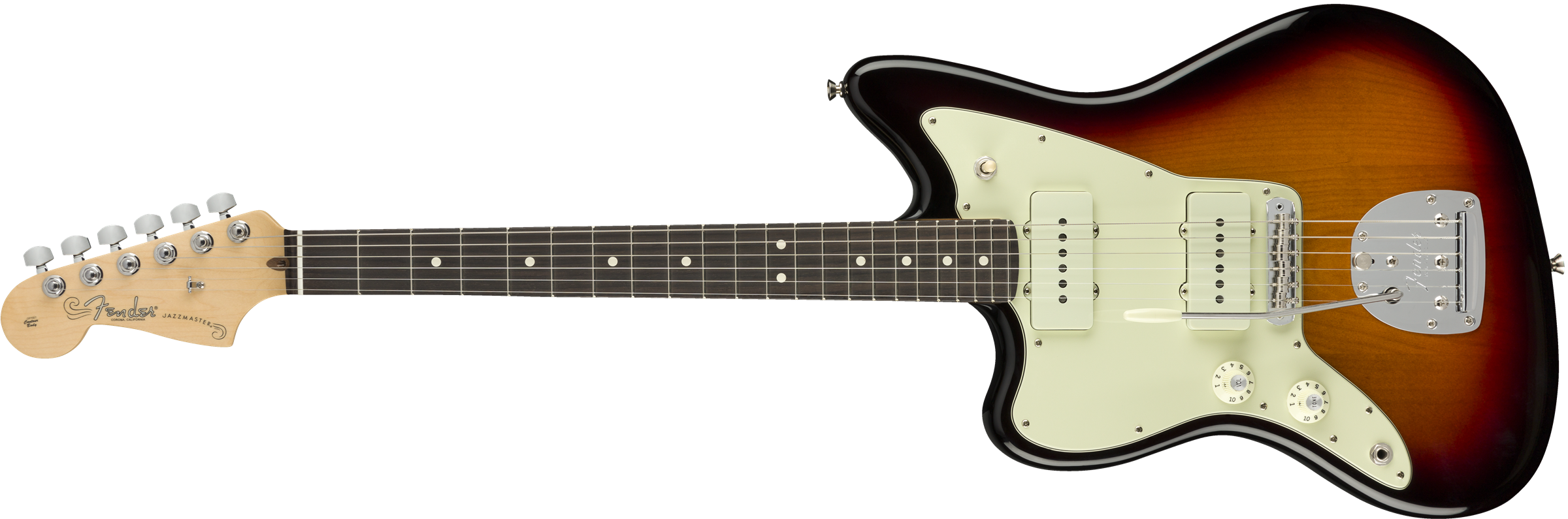 American Pro Left-Handed Jazzmaster®, Maple Fingerboard, Mystic Seafoam