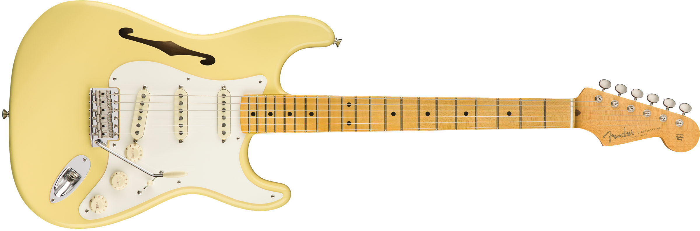 Eric Johnson Thinline Stratocaster®, Maple Fingerboard, 2-Color Sunburst