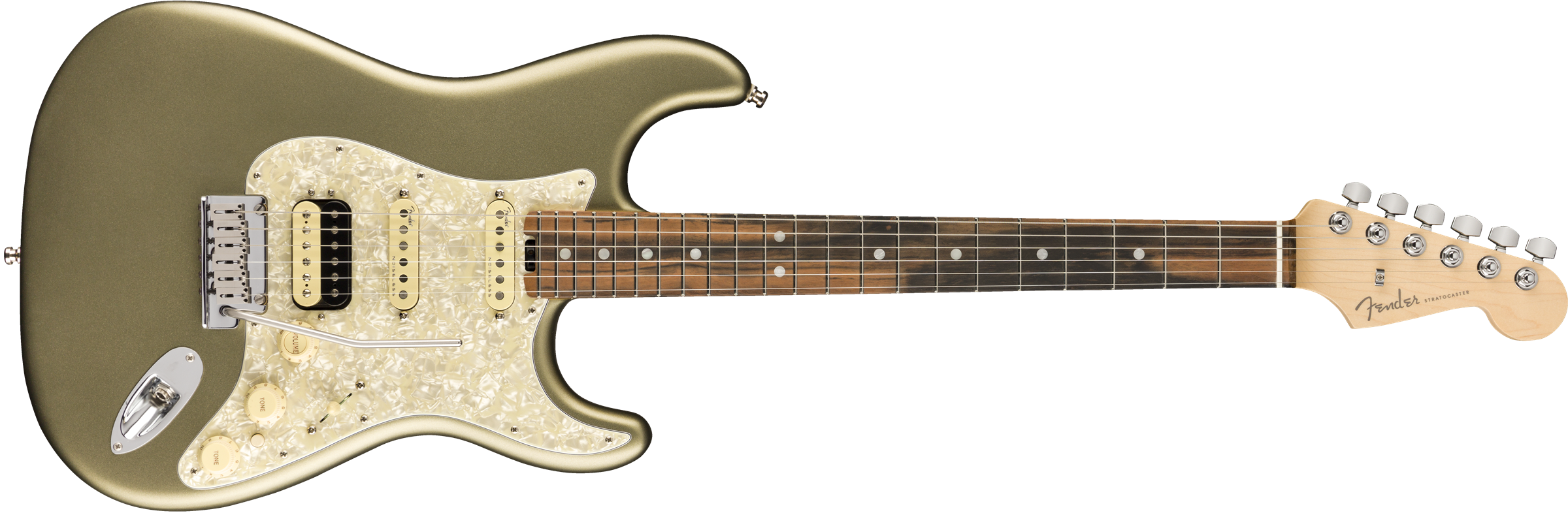 American Elite Stratocaster® HSS ShawBucker™, Ebony Fingerboard, Olympic Pearl