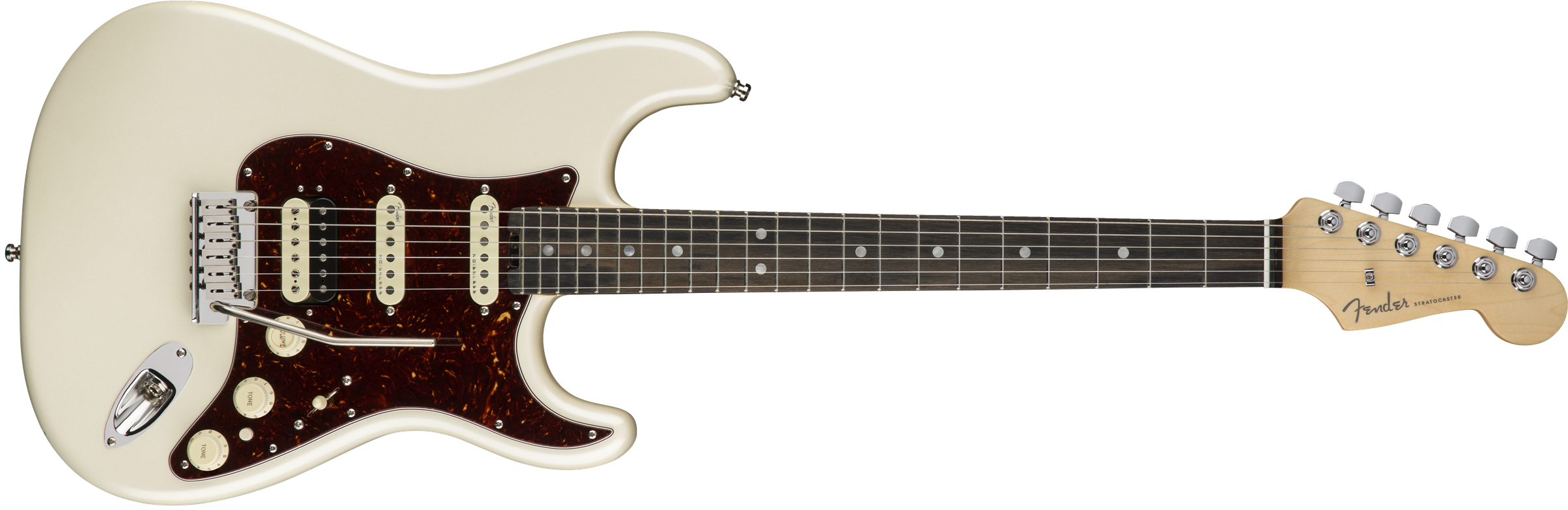 American Elite Stratocaster® HSS ShawBucker™, Ebony Fingerboard, Olympic Pearl