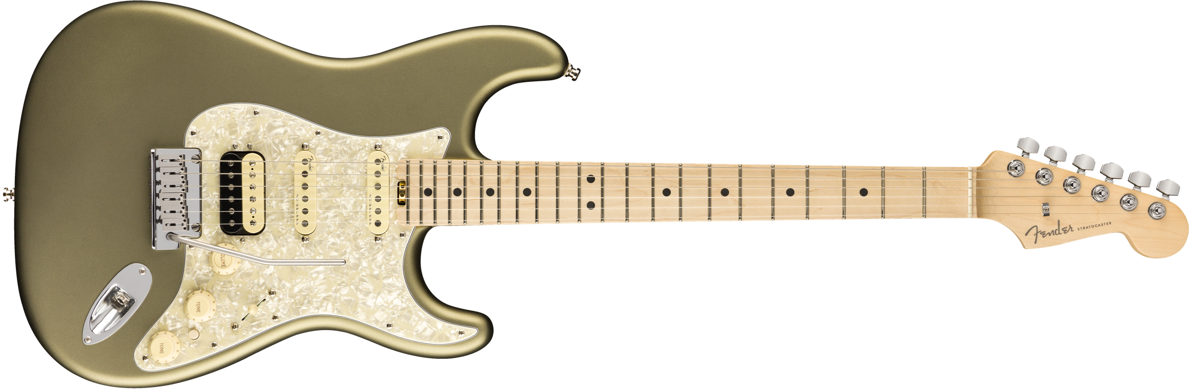 American Elite Stratocaster® HSS ShawBucker™, Ebony Fingerboard, Olympic Pearl