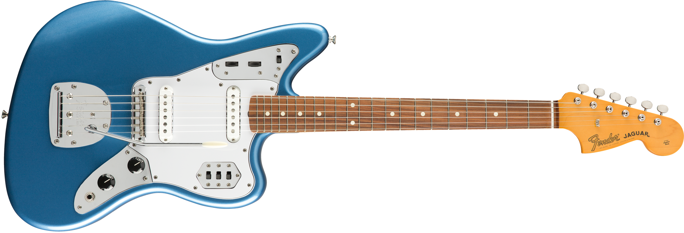 60s Jaguar® Lacquer, Pau Ferro Fingerboard, Lake Placid Blue