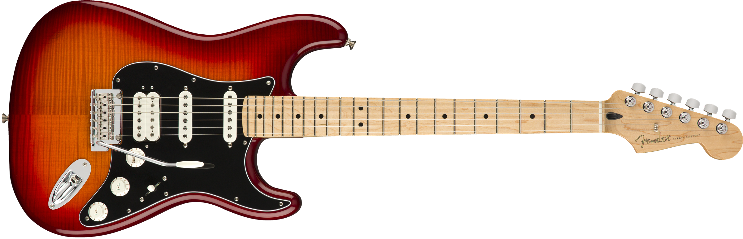 Player Stratocaster® HSS Plus Top, Maple Fingerboard, Aged Cherry Burst