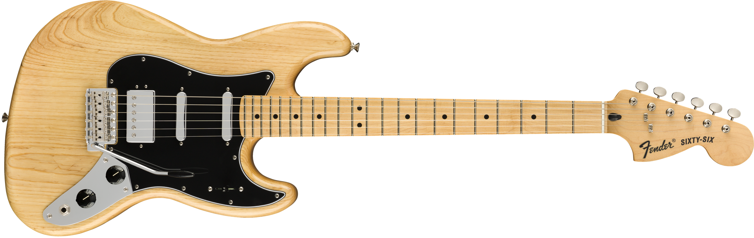 Fender® Sixty-Six™, Maple Fingerboard, 3-Color Sunburst