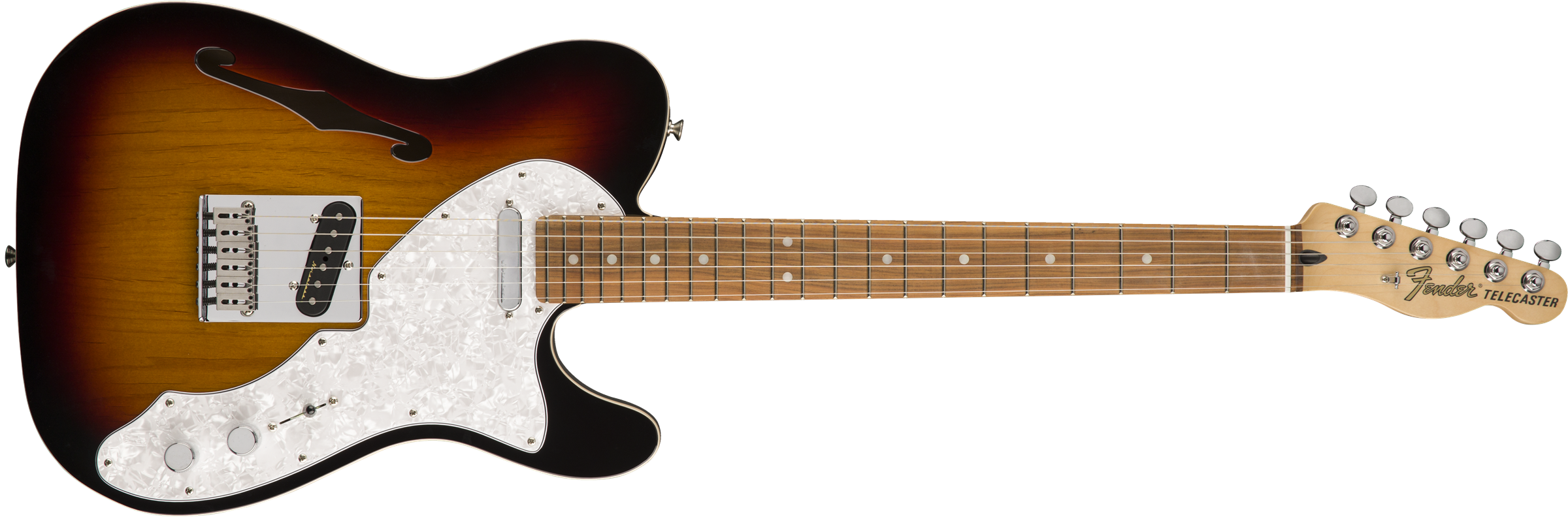 Deluxe Telecaster® Thinline, Pau Ferro Fingerboard, 3-Color Sunburst