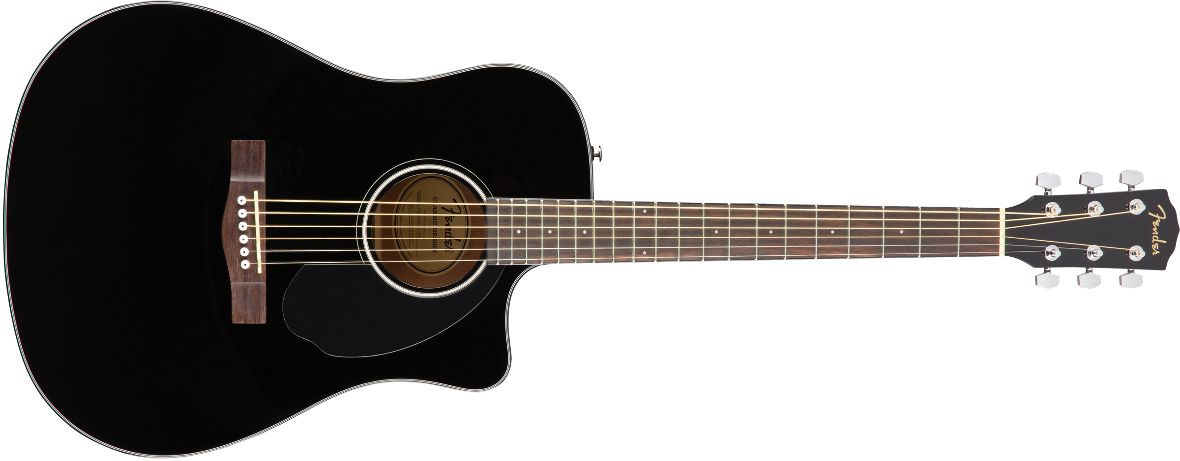 CD-60SCE Dreadnought, Walnut Fingerboard, Black