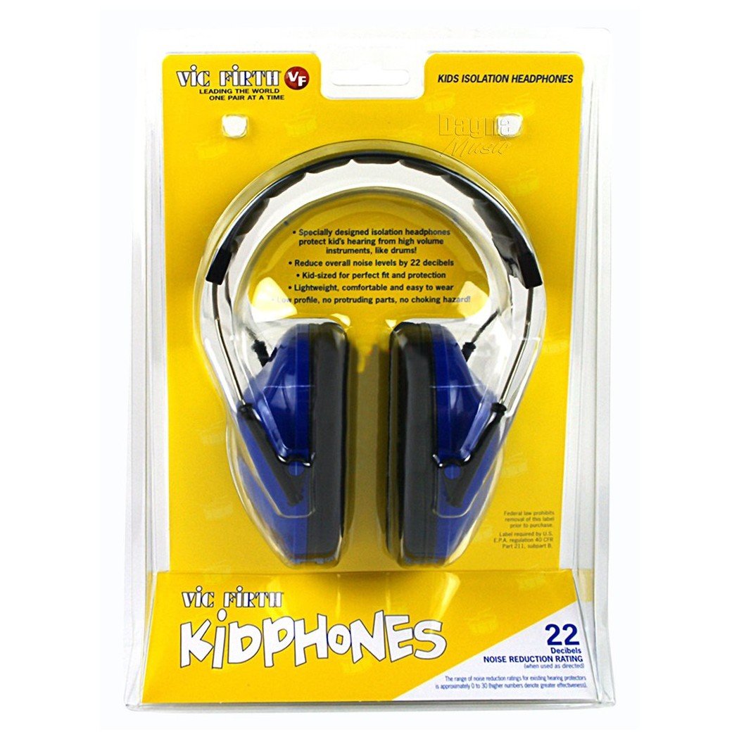 Vic Firth Kidphones Non-electronic Isolation headphones For Kids