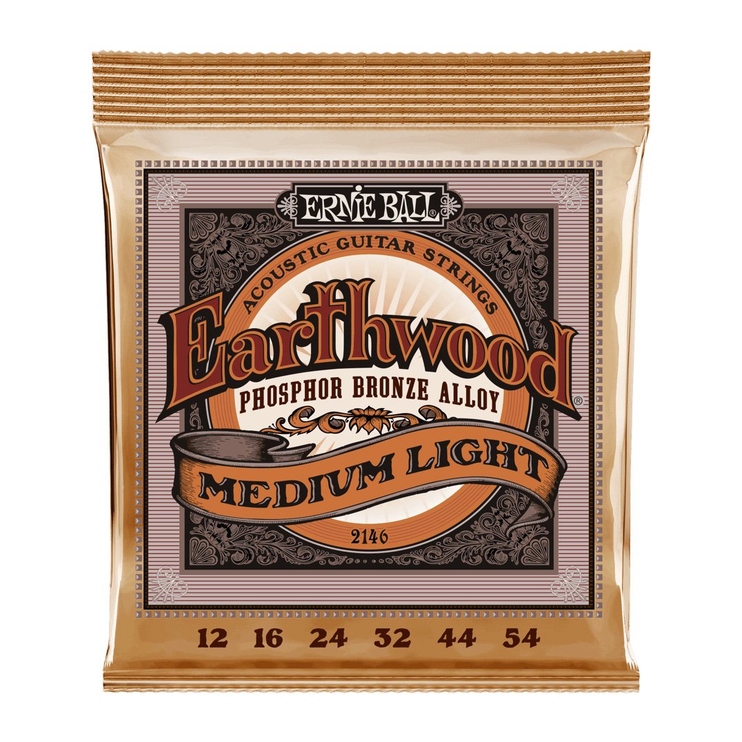 Ernie Ball EarthWood  Phosphor Bronze Acoustic Strings Strings Medium/Light CB Music Centre Ernie Ball