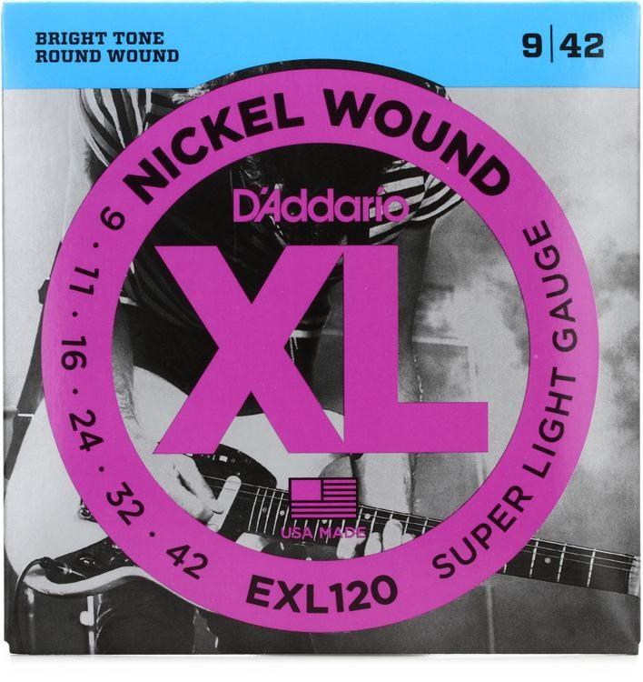 D'Addario XL Nickel Would Electric Strings Strings EXL120 CB Music Centre D'Addario