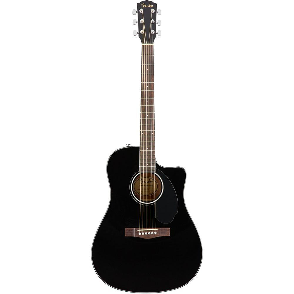 Fender Dreadnought CD-60SCE Acoustic/Electric - Black Acoustic Guitars  CB Music Centre Fender