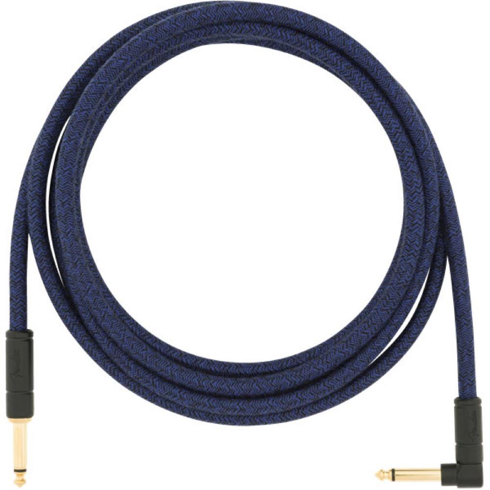 Fender Festival Hemp Instrument Cable - Straight / Angled 3m(10ft) Accessories Blue Dream CB Music Centre Fender