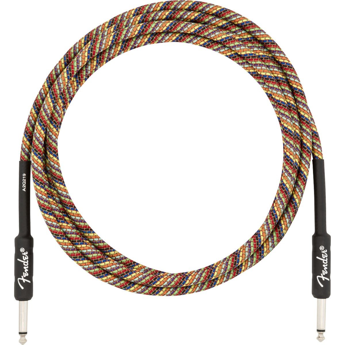 Fender Festival Hemp Instrument Cable (Rainbow) Straight / Straight 5.5m(18.6ft) Accessories  CB Music Centre Fender