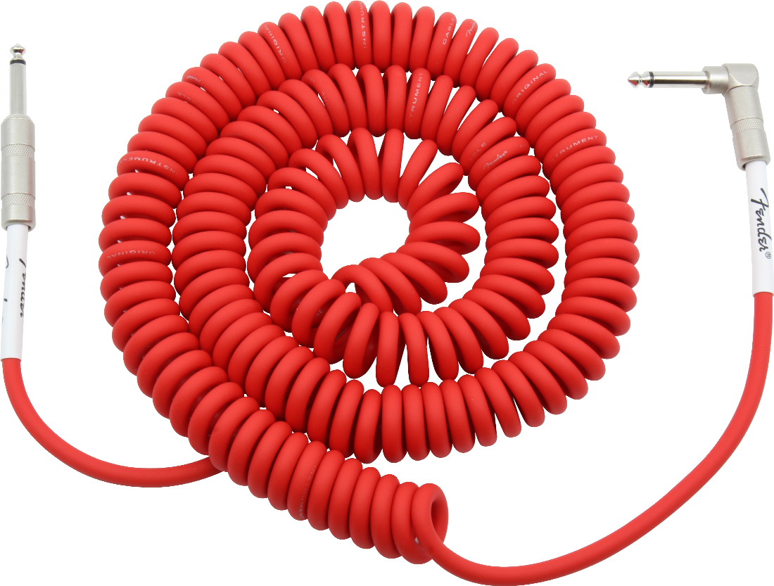 Fender Original Series Coiled Cable 9m(30ft) Accessories Fiesta Red CB Music Centre Fender