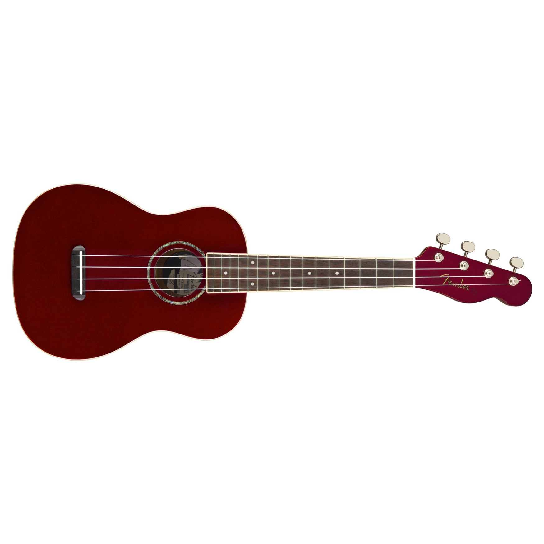 Fender Zuma Classic Concert Ukulele World Instruments Candy Apple Red CB Music Centre Fender
