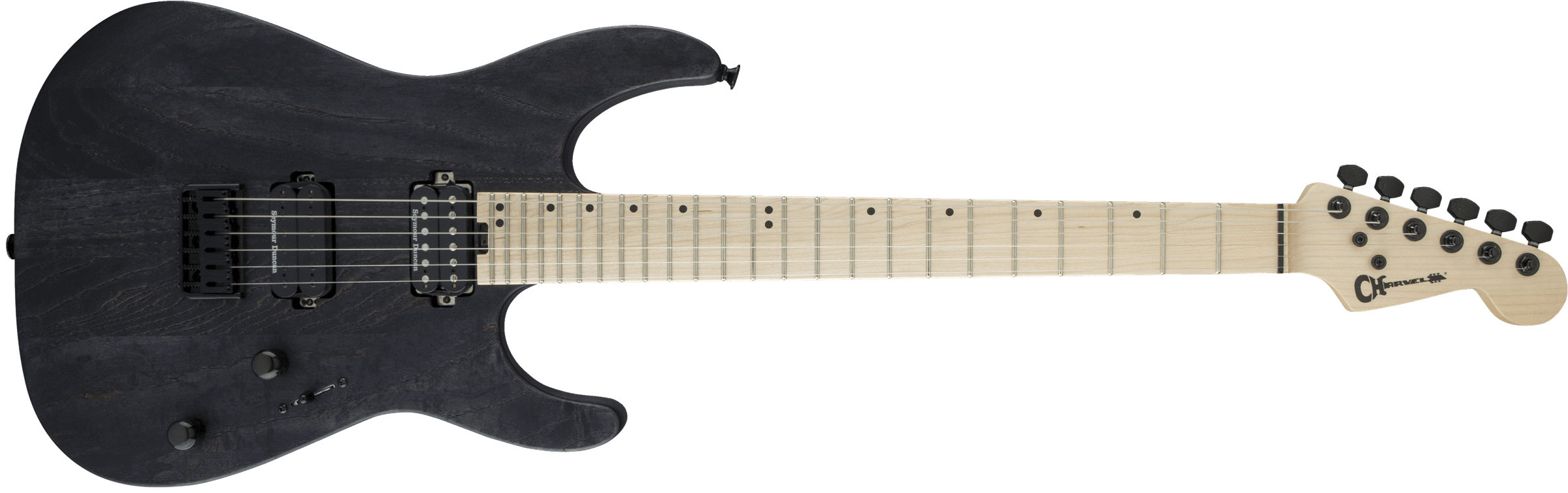 Charvel Pro-Mod DK24 HH HT M ASH, Maple Fingerboard, Charcoal Grey Electric Guitars  CB Music Centre Charvel