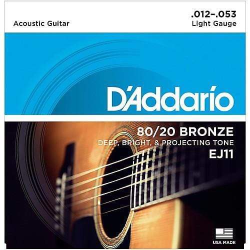 D'Addario 80/20 Bronze Acoustic Strings Strings EJ11 CB Music Centre D'Addario