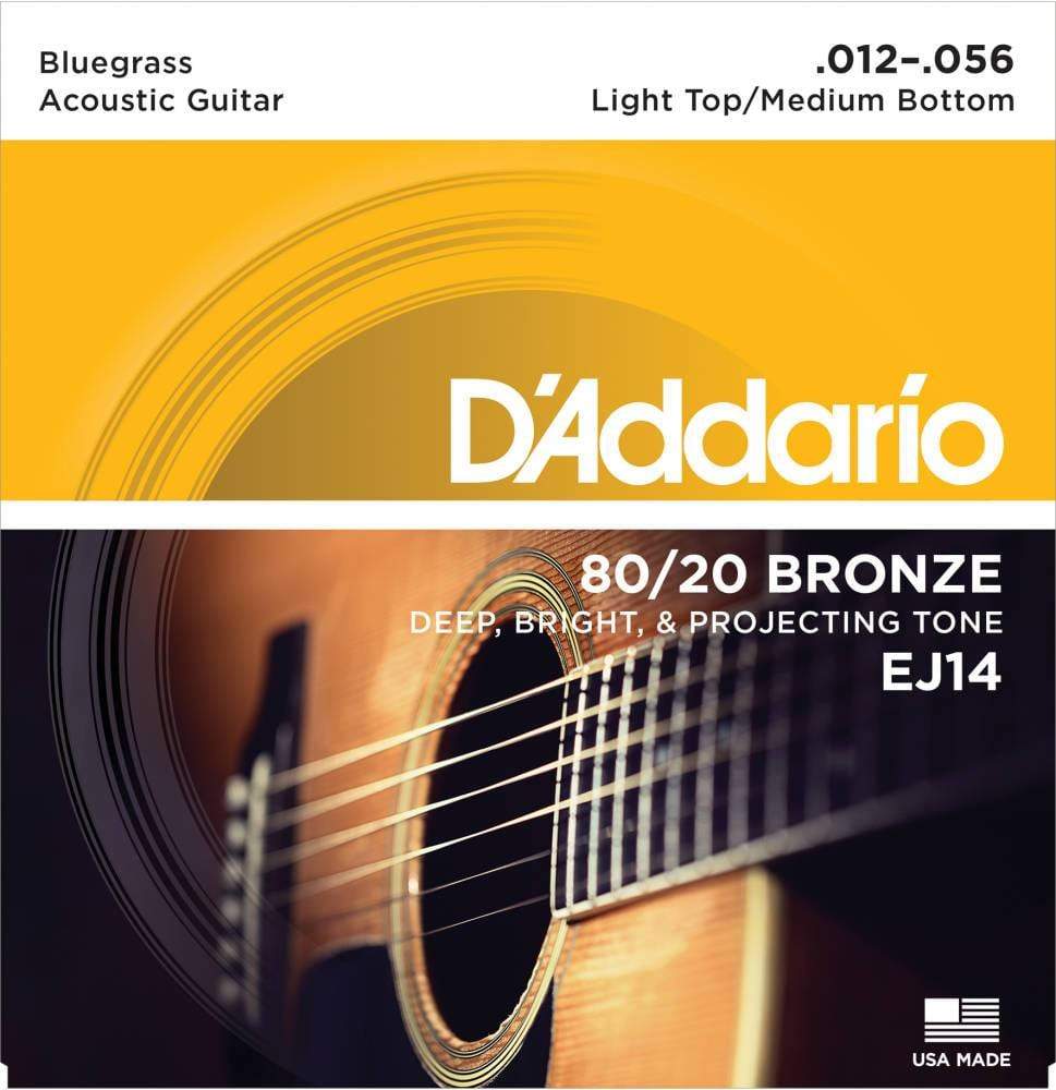 D'Addario 80/20 Bronze Acoustic Strings Strings EJ14 CB Music Centre D'Addario