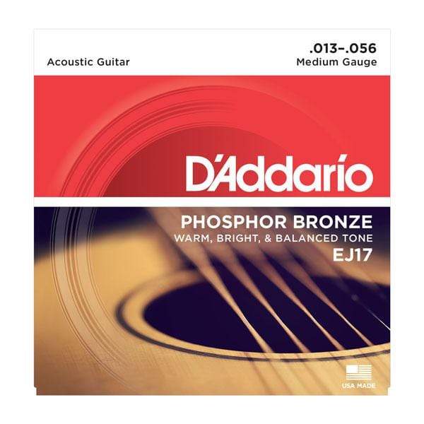 D'Addario Acoustic Medium EJ17 Strings  CB Music Centre D'Addario