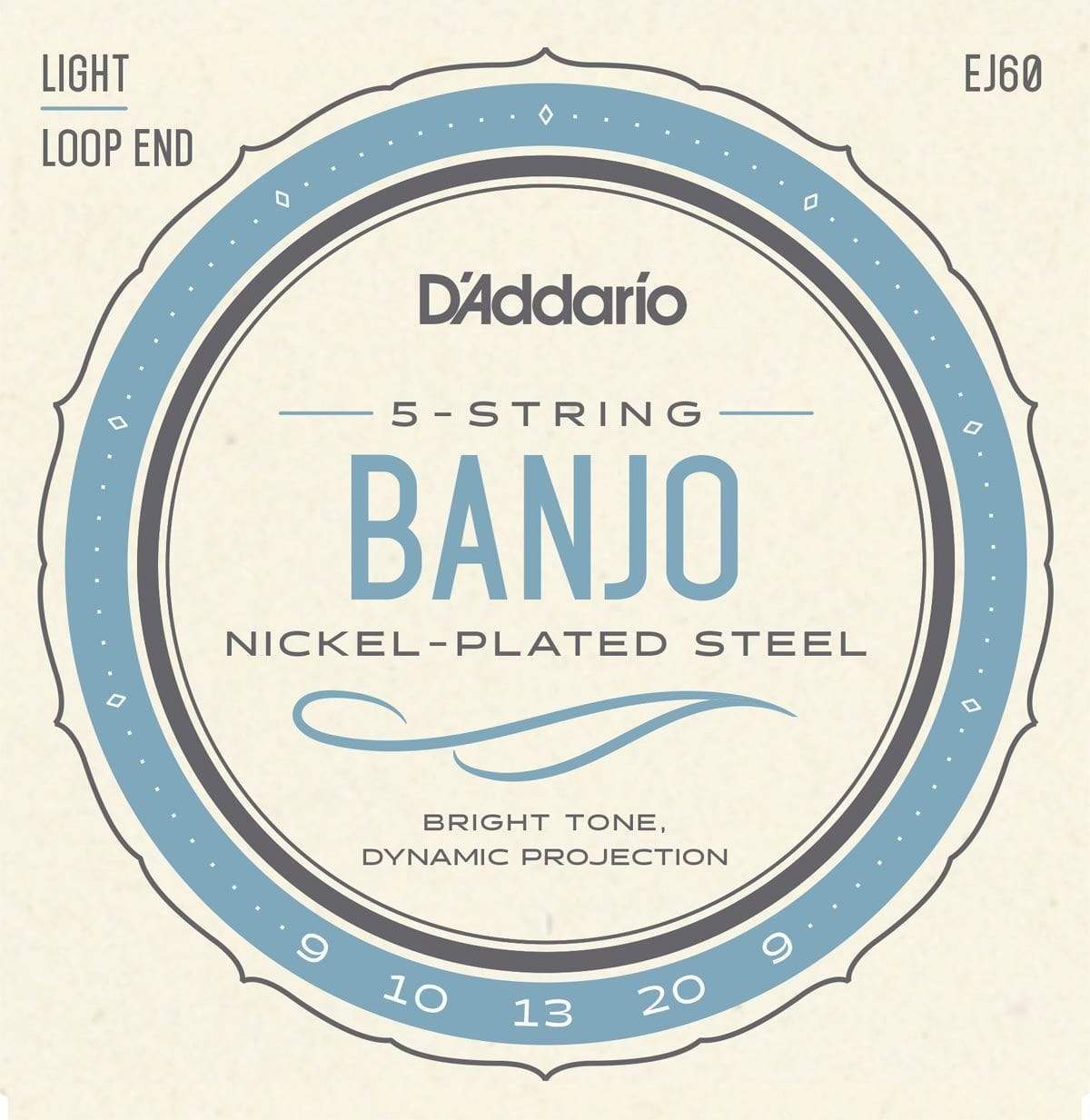 D'Addario Banjo Strings - Nickel Plated Steel Strings EJ60 CB Music Centre D'Addario