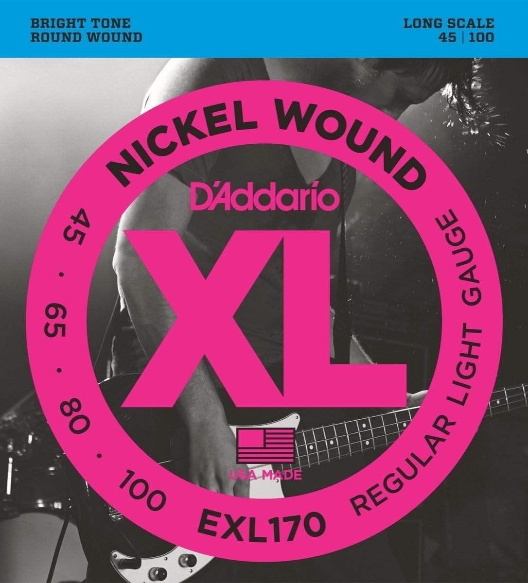 D'Addario Bass Regular Light EXL170 Accessories  CB Music Centre D'Addario