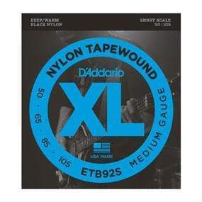 D'Addario Nylon Tapewound Bass Strings - Short Scale Strings  CB Music Centre D'Addario