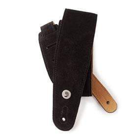 D'Addario Suede Strap Accessories Black CB Music Centre D'Addario