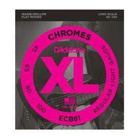 D'Addario XL Chromes Flatwound Bass Strings Strings  CB Music Centre D'Addario