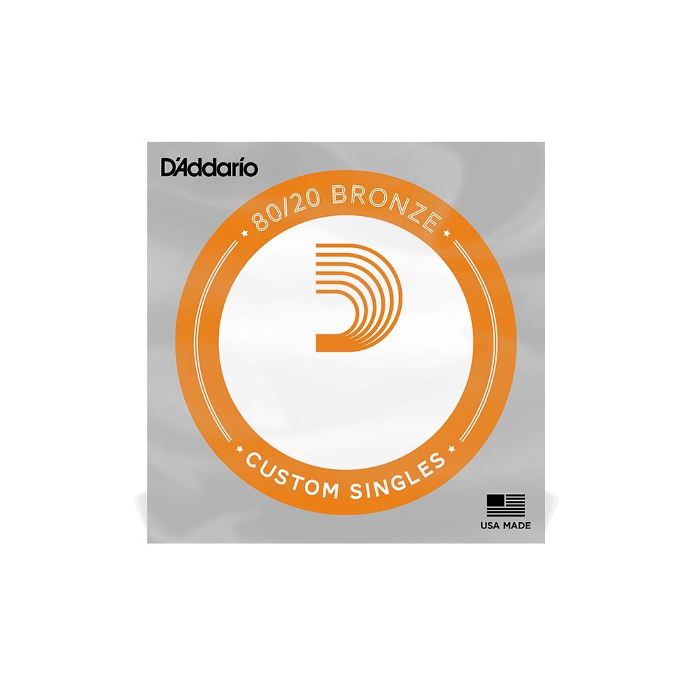 D'Addario Single Strings - 80/20 Bronze Wound