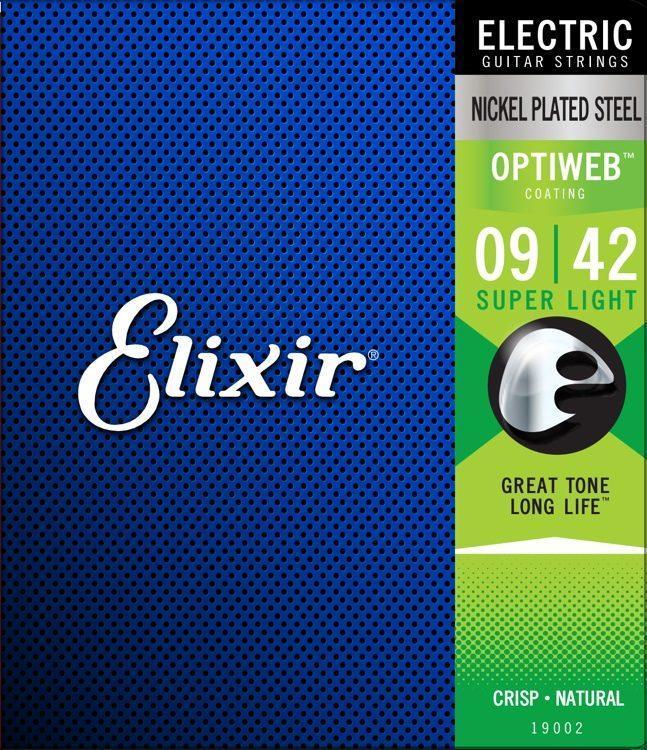 Elixir Electric OptiWeb Strings 9/42 CB Music Centre Elixir