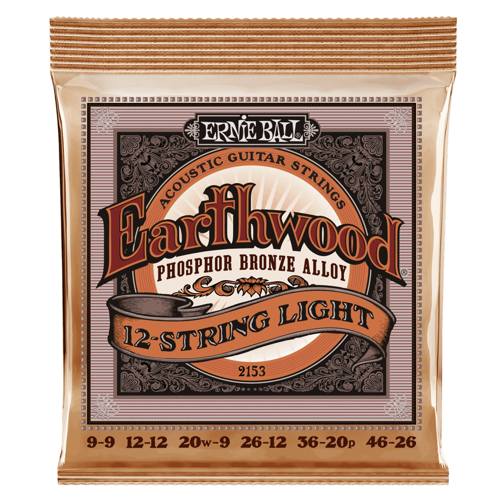 Ernie Ball EarthWood  Phosphor Bronze Acoustic Strings Strings 12 String Light CB Music Centre Ernie Ball