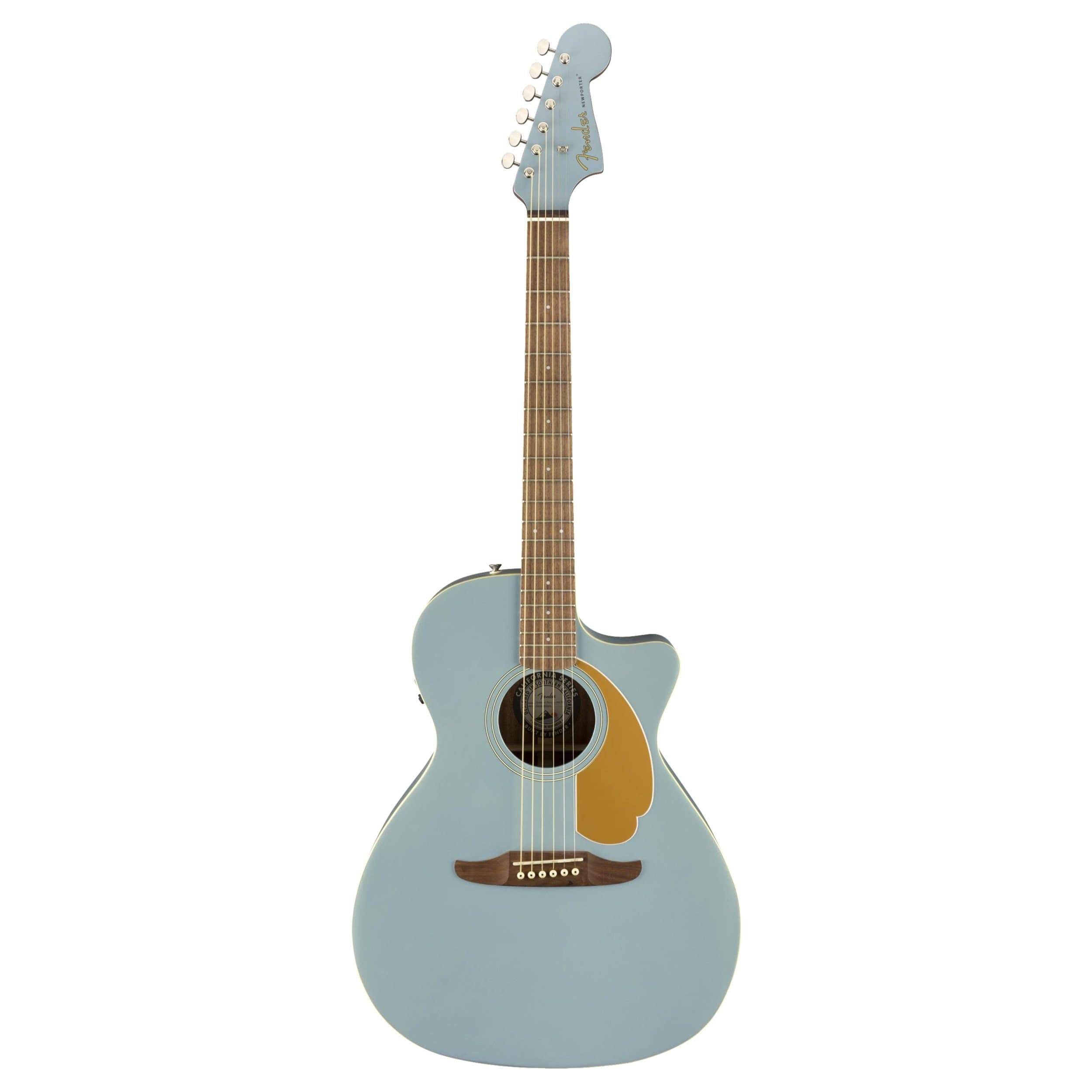 Fender Newporter Player Series Acoustic Guitars Ice Blue Satin CB Music Centre Fender