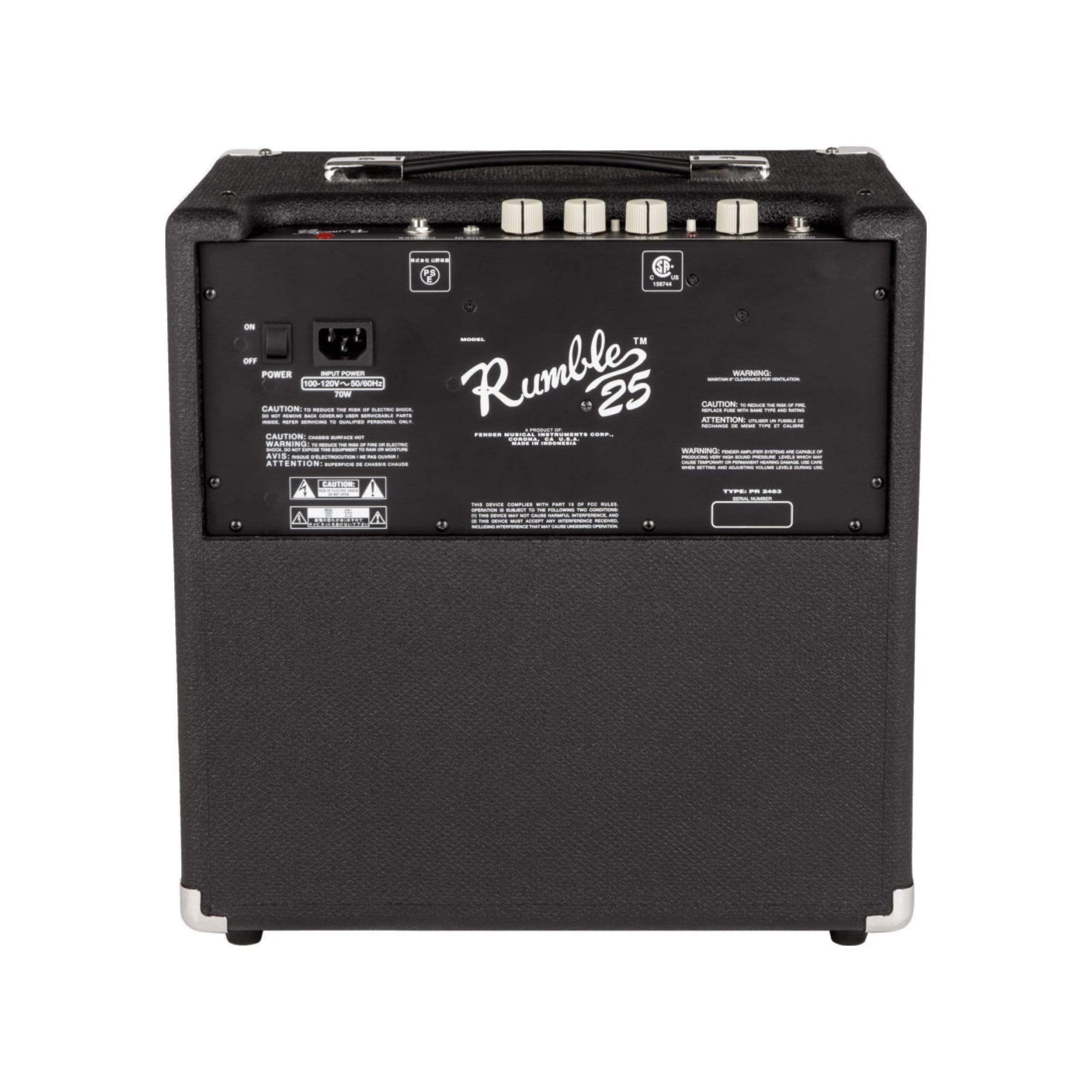 Fender Rumble™ 25 (V3) Guitar Amps  CB Music Centre Fender