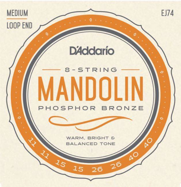 D'Addario Mandolin Strings Strings Medium CB Music Centre D'Addario