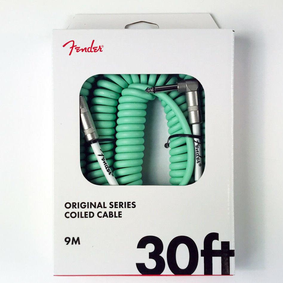 Fender Original Series Coiled Cable 9m(30ft) Accessories Surf Green CB Music Centre Fender