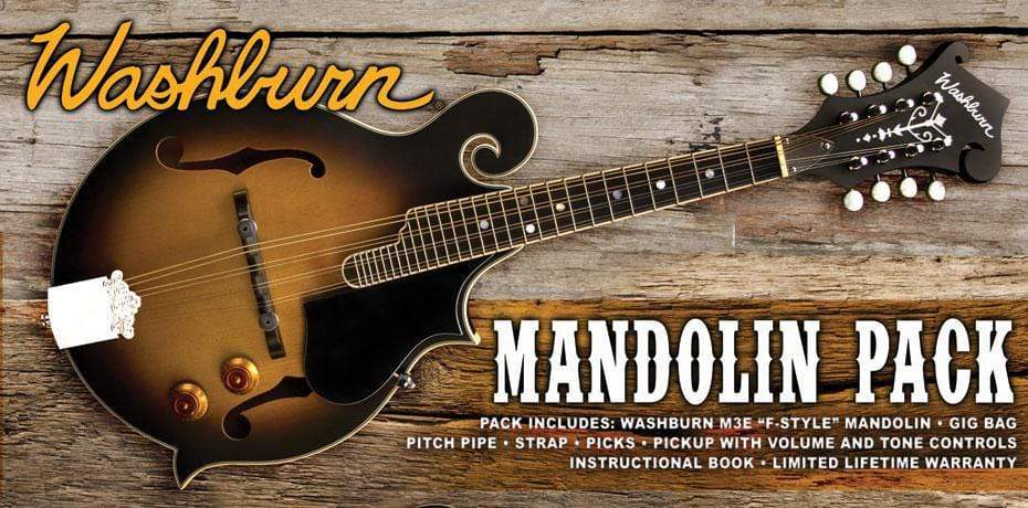 Washburn Acoustic/Electric Mandolin Pack - M3E Traditional  CB Music Centre Washburn